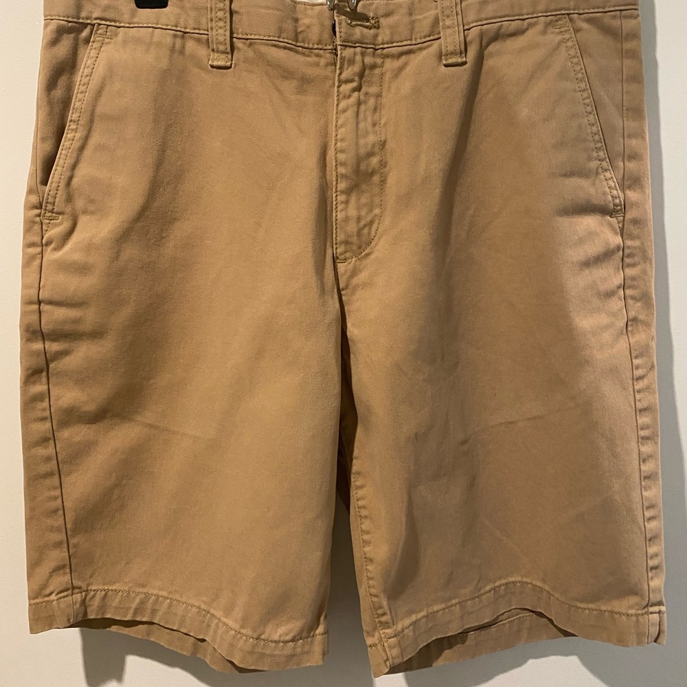 Eddie Bauer Tan Flat Front Casual Shorts
